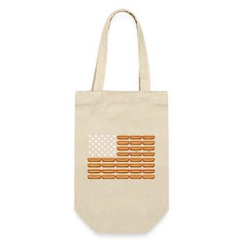 Hot dog du 4 juillet Drapeau américain – Lus - Sac à bouteille - nature - Devant