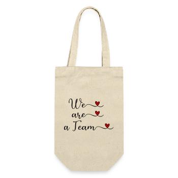 Nous sommes une équipe Team Unity Design with a Heart - Sac à bouteille - nature - Devant