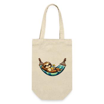 Paresseux dans un hamac avec cocktail - Sac à bouteille - nature - Devant