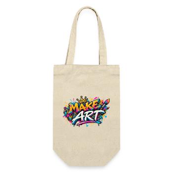 Make Art Graffiti Farbexplosion - Geschenkbeutel für Flaschen - Natur - Vorne