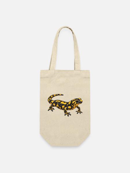Feuersalamander - Geschenkbeutel für Flaschen - Natur