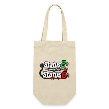 Status2 Innerlich Status6 - Geschenkbeutel für Flaschen - Natur - Vorne