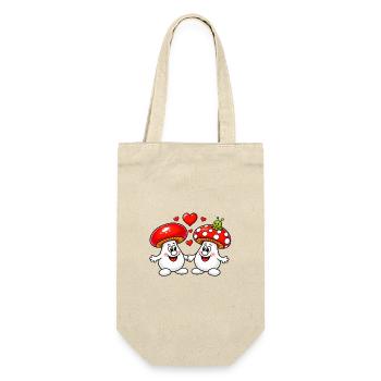 1000195766 - Geschenkbeutel für Flaschen - Natur - Vorne