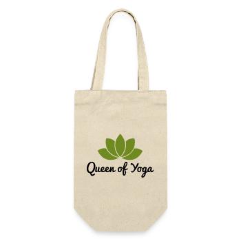 yoga - Geschenkbeutel für Flaschen - Natur - Vorne