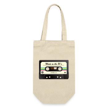 Made in the 80's - Gift Bag for Bottles - nature - Front