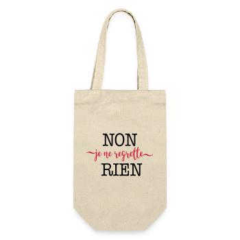 Non, je ne regrette rien - Geschenkbeutel für Flaschen - Natur - Vorne