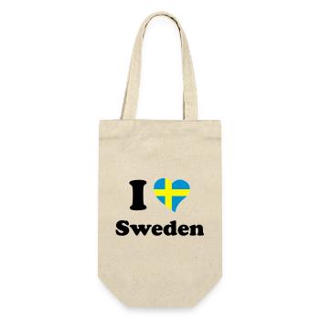 I love Sweden - Gift Bag for Bottles - nature - Front