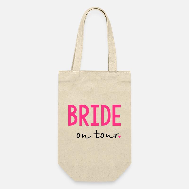 Bride on Tour Junggesellinnenabschied - Geschenkbeutel für Flaschen - Natur