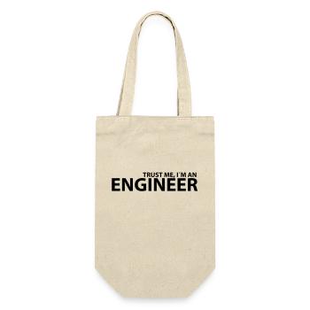 Ingenieur - Du kannst mir vertrauen - Geschenkbeutel für Flaschen - Natur - Vorne