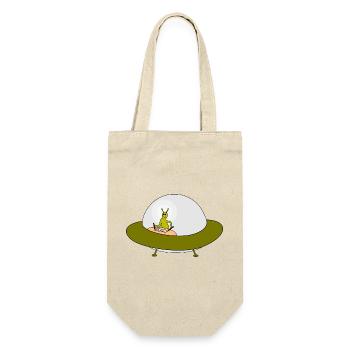Motif d’amitié OVNI extraterrestre - Sac à bouteille - nature - Devant