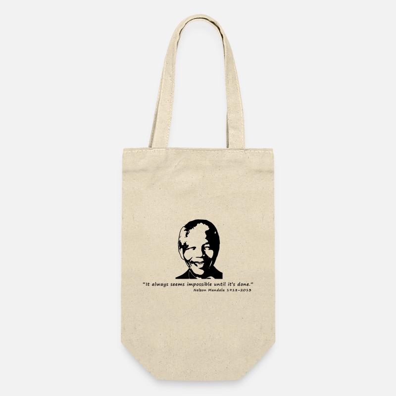 Nelson Mandela - Gift Bag for Bottles - nature