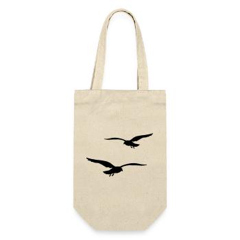 fliegende moewen vogel urlaub - Geschenkbeutel für Flaschen - Natur - Vorne