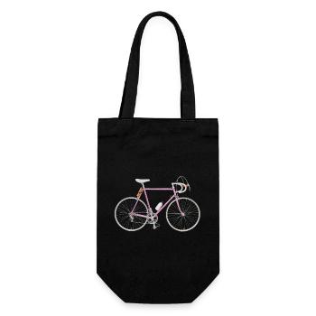 racing bike 80s - Gift Bag for Bottles - black - Front