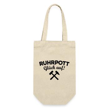 Ruhrpott Glück Auf Ruhrgebiet - Geschenkbeutel für Flaschen - Natur - Vorne