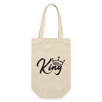 King (partner motif) - Gift Bag for Bottles - nature - Front