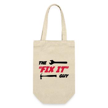 The "Fix it" Guy 🔨 - Gift Bag for Bottles - nature - Front