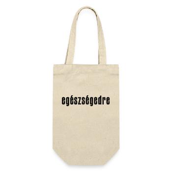 egészségedre - Prost auf Ungarisch - Geschenkbeutel für Flaschen - Natur - Vorne