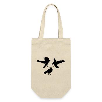 Three raven crows - Gift Bag for Bottles - nature - Front