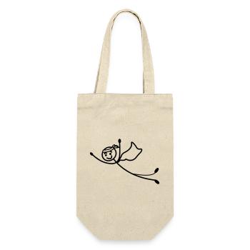 Super young or man flies fast with cape - Gift Bag for Bottles - nature - Front