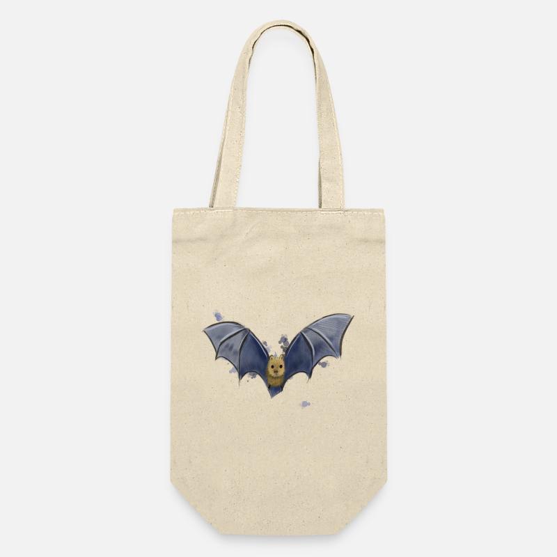 Fledermaus - Geschenkbeutel für Flaschen - Natur