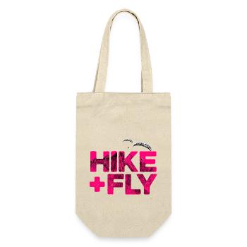 Hike & Fly Paragliding magenta - Gift Bag for Bottles - nature - Front