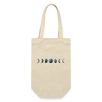 Mondphasen inverted - Mond Himmel Kunst - Geschenkbeutel für Flaschen - Natur - Vorne