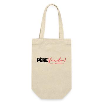 Père(fecto) cadeau papa humour - Sac à bouteille - nature - Devant