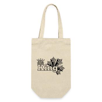 King stars and crown - Gift Bag for Bottles - nature - Front