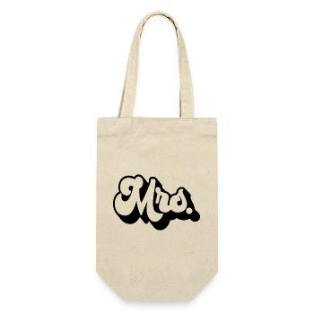 Mrs. Matching Couple Engagement Wedding Honeymoon - Gift Bag for Bottles - nature - Front