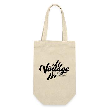 Jahrgang 1993 Geburtstag Vintage Sprüche - Geschenkbeutel für Flaschen - Natur - Vorne