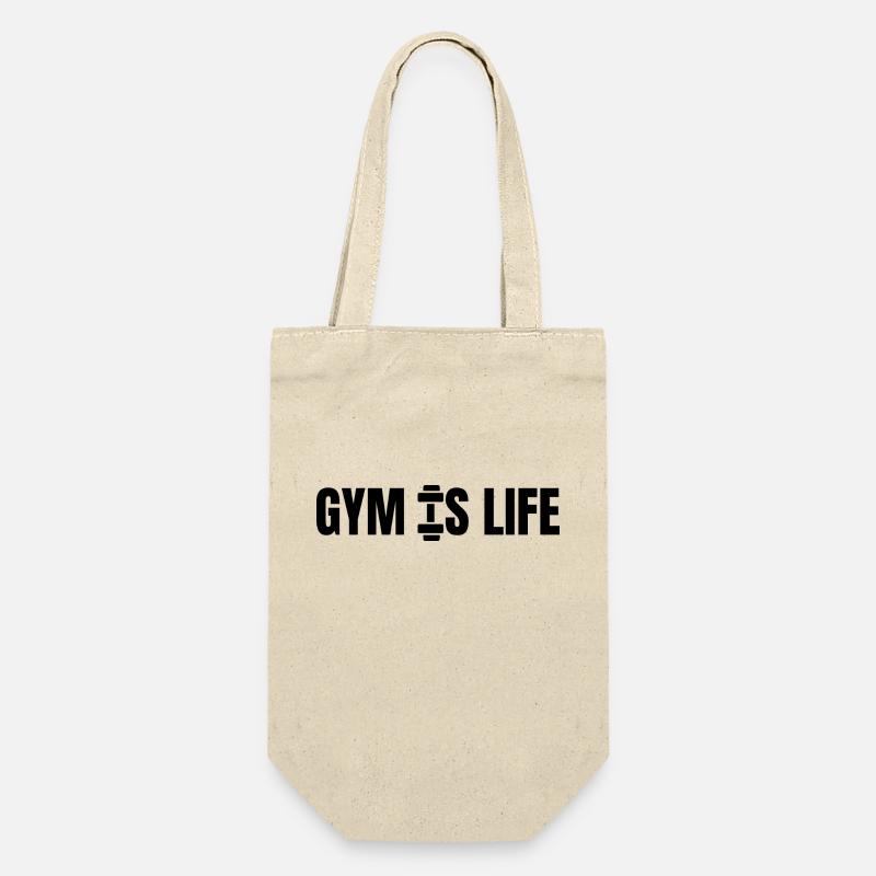 gymislife - Geschenkbeutel für Flaschen - Natur