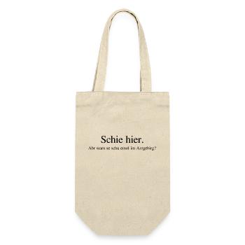 Erzgebirge Schön hier - Geschenkbeutel für Flaschen - Natur - Vorne