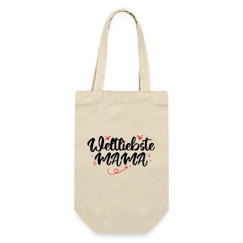 Mutter Familie Mama Geschenk - Sac à bouteille - nature - Devant
