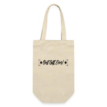 Best Gift ever - Geschenkbeutel für Flaschen - Natur - Vorne