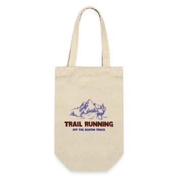 Trailrunning - abseits der ausgetretenen Pfade - Geschenkbeutel für Flaschen - Natur - Vorne