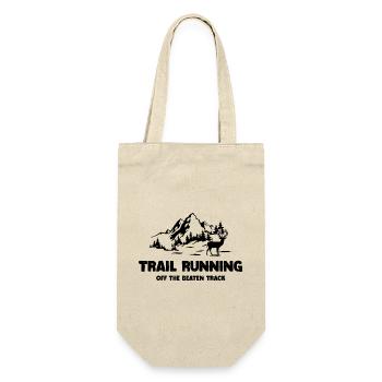 Trailrunning - abseits der ausgetretenen Pfade - Geschenkbeutel für Flaschen - Natur - Vorne
