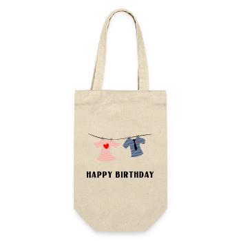 HAPPY BIRTHDAY - Sac à bouteille - nature - Devant