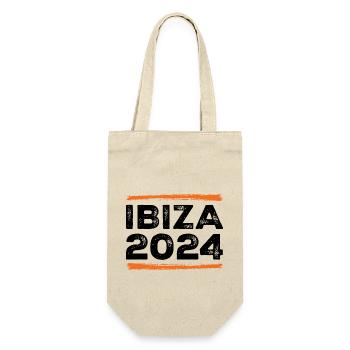 Ibiza 2024 Spruch - Geschenkbeutel für Flaschen - Natur - Vorne