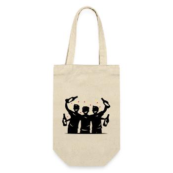 Drinking Silhouette Symbol - Gift Bag for Bottles - nature - Front