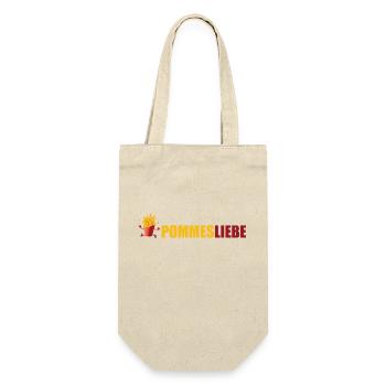 pommes liebe - Geschenkbeutel für Flaschen - Natur - Vorne