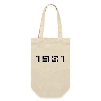 Année de naissance Anniversaire Né(e) en 1981 - Sac à bouteille - nature - Devant