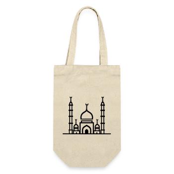 Moschee - Geschenkbeutel für Flaschen - Natur - Vorne