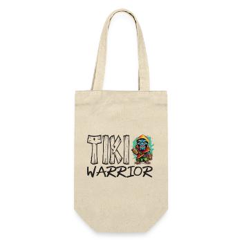 Tiki Krieger Kollektion - Geschenkbeutel für Flaschen - Natur - Vorne