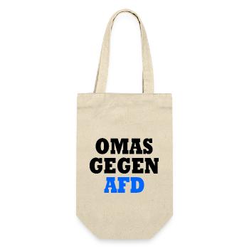 Omas gegen afd - Geschenkbeutel für Flaschen - Natur - Vorne