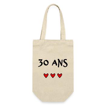 ANNIVERSAIRE. HAPPY BIRTHDAY. JOYEUX ANNIVERSAIRE. - Sac à bouteille - nature - Devant