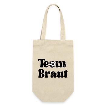 TEAM BRAUT FUßBALL JGA - Geschenkbeutel für Flaschen - Natur - Vorne