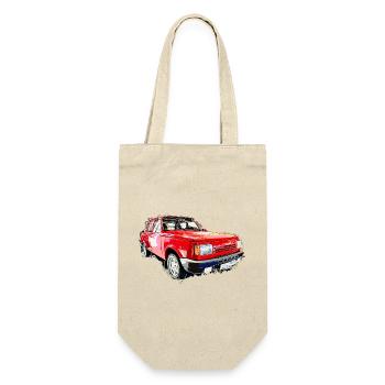 GDR Classic Car - Gift Bag for Bottles - nature - Front