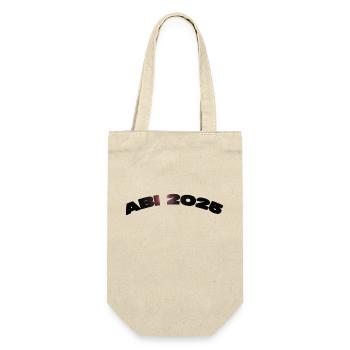 ABI 2025 – Wir lassen’s krachen! 🎉 - Geschenkbeutel für Flaschen - Natur - Vorne