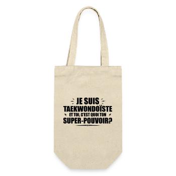 Taekwondoist. What's your superpower? - Gift Bag for Bottles - nature - Front