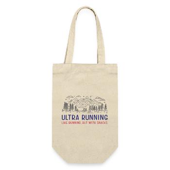 Ultra Running - Like Running, but with Snacks - Gift Bag for Bottles - nature - Front